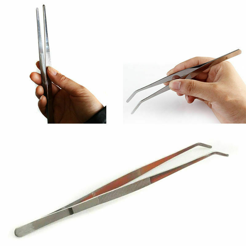 Feeding Tong Stainless - ステンレス鋼爬虫類給餌ロングトングピンセット爬虫類、トカゲ、ヤモリ、クモ、タランチュラ、ハリネズミ、ヘビ、水族館用