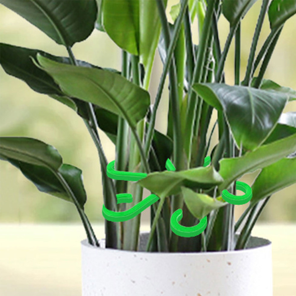 Vine Climbing Plastic - つる性植物用植物サポートクリップ12個セット 再利用可能なプラスチック製茎ホルダー 屋外ガーデン茎オーガナイザー 花のつる性植物用