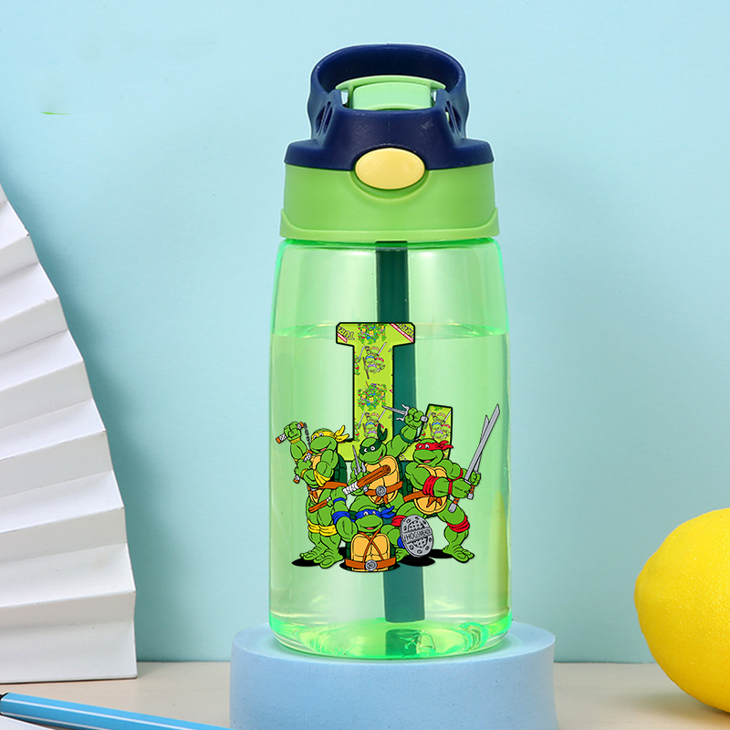 Water Dish Reptile - ティーンエイジ・ミュータント・ニンジャ・タートルズ水筒アニメスポーツボトルアウトドア旅行フィットネスカップ漫画パータンポータブルドリンクカップ
