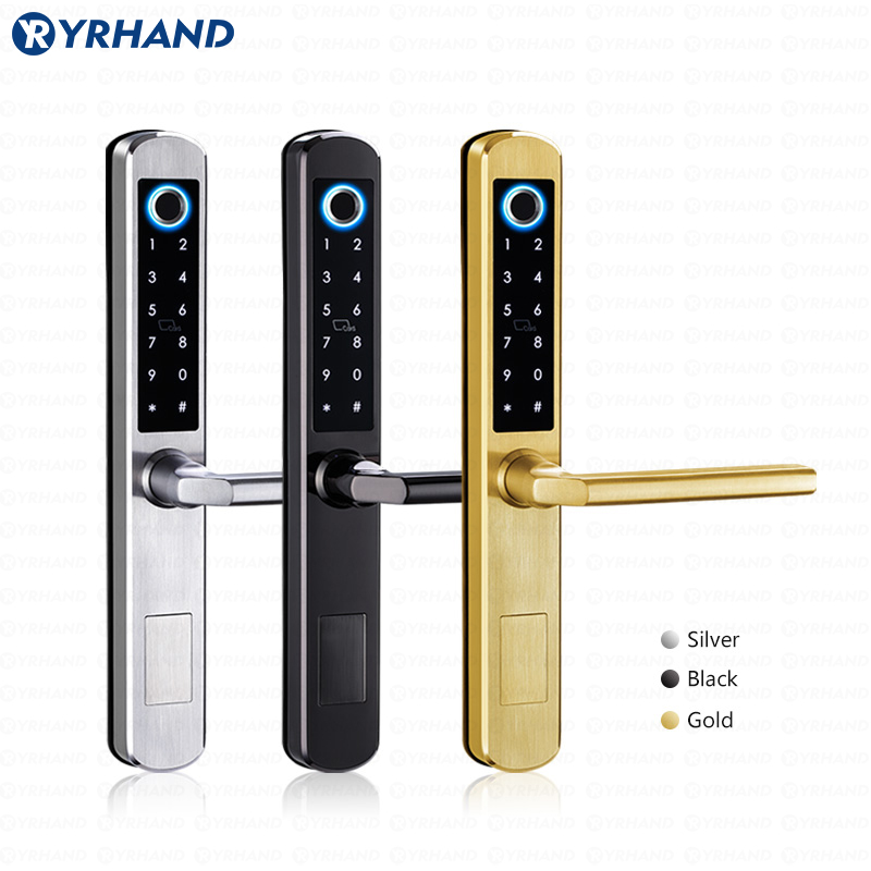 IP66 ゴールドステンレス鋼スライドガラススマートロック  - Glass Door Hinge のレビューと価格