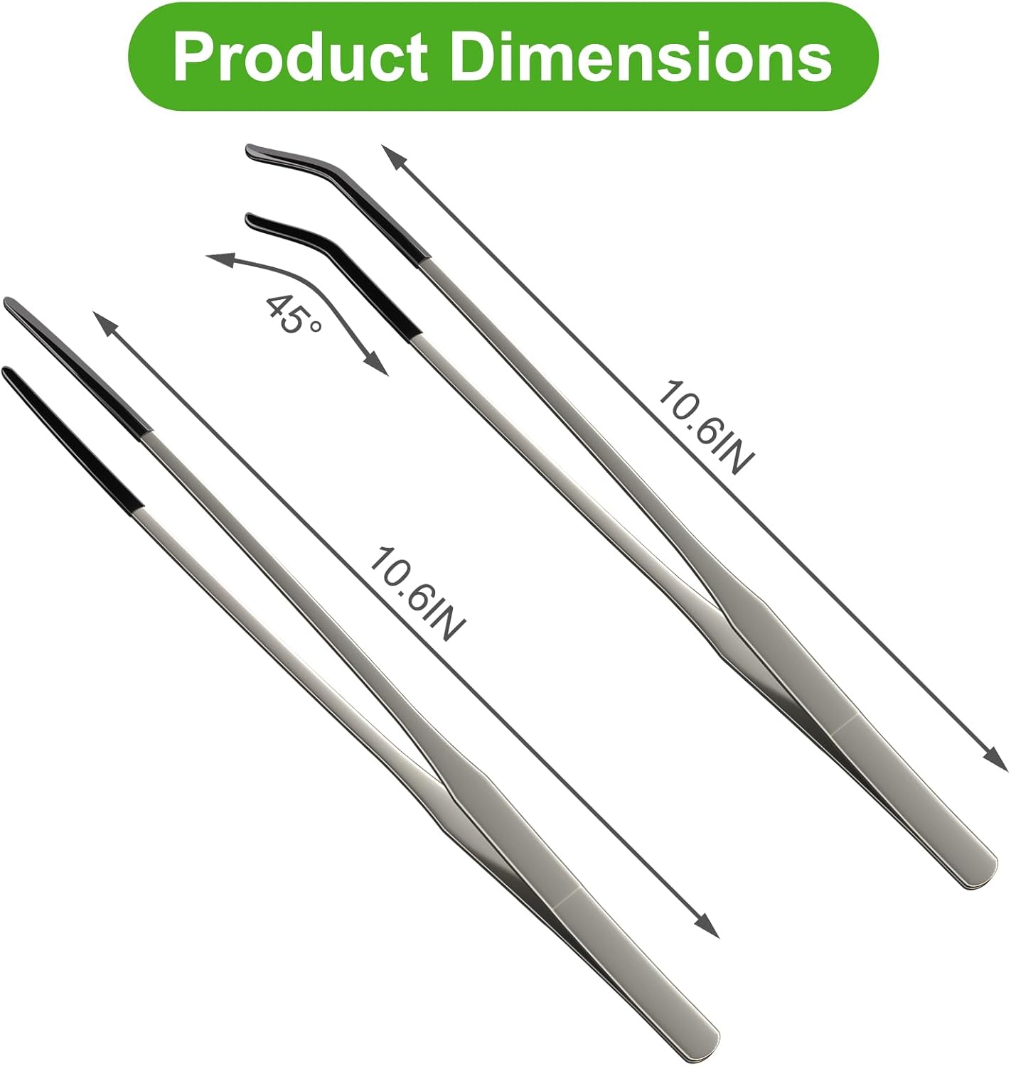 2個入り 超長ステンレス製爬虫類用給餌トング 10.6インチ - Feeding Tong Stainless のレビューと価格