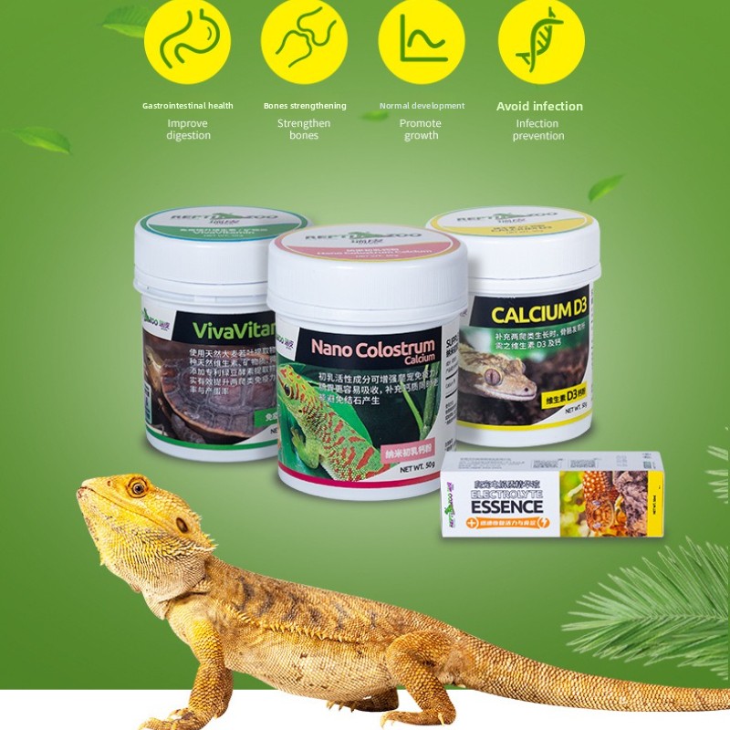 Reptizoo 爬虫類カルシウムパウダー & D3 - カ - Vitamin D3 Reptile のレビューと価格