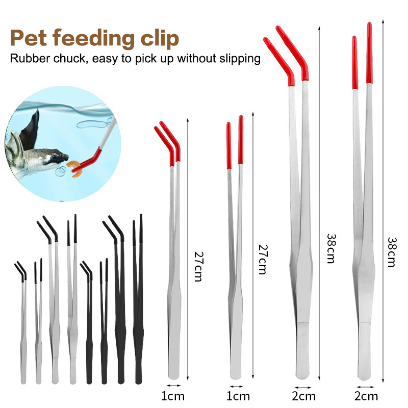 ゴムチップ付き爬虫類給餌用トング、ステンレス製水槽用ピンセッ - Feeding Tong Stainless のレビューと価格