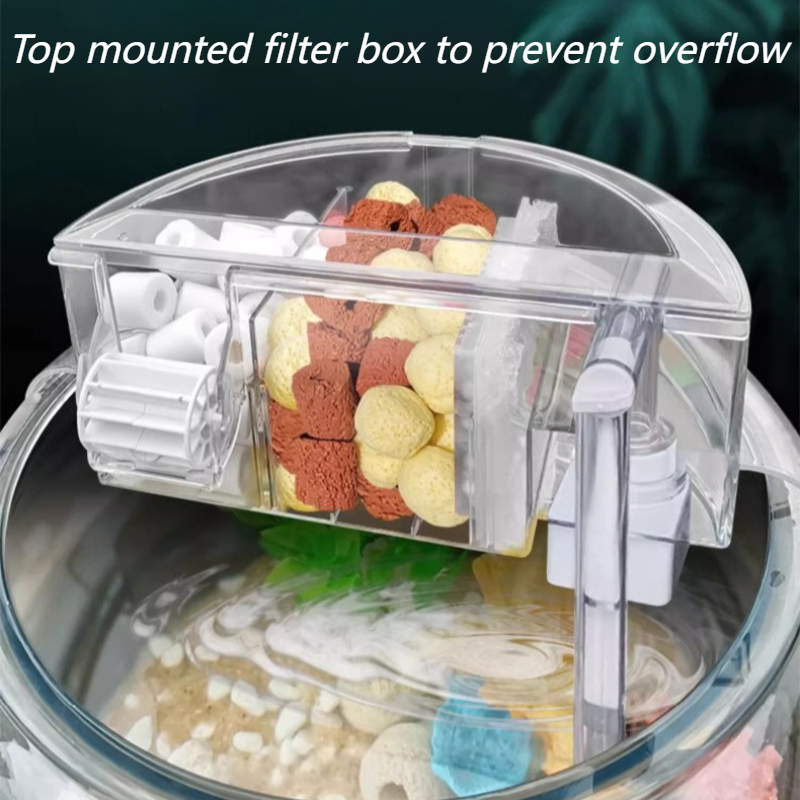 ラウンド型水槽フィルター循環酸素化小型金魚鉢フィルター（ラン - Aquael Filter Fzn のレビューと価格
